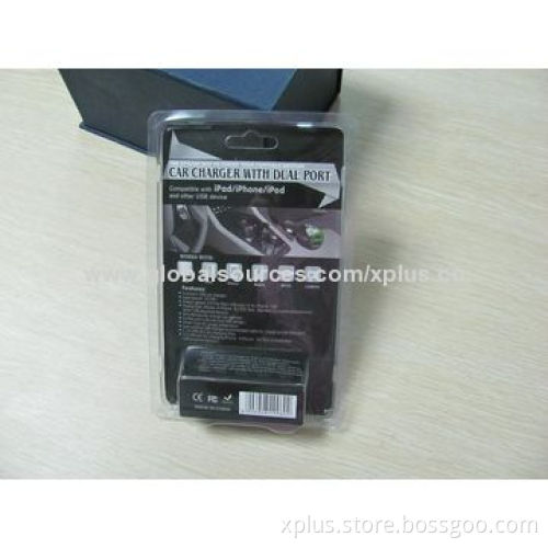 USB Car Charger for iPod/iPhone/All USB-powered Devices, with 12 to 24V Input Power